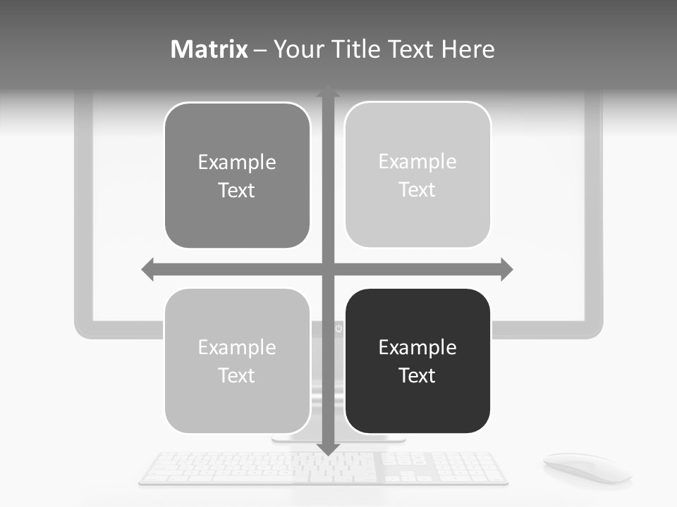 Technology Liquid Crystal Keyboard PowerPoint Template