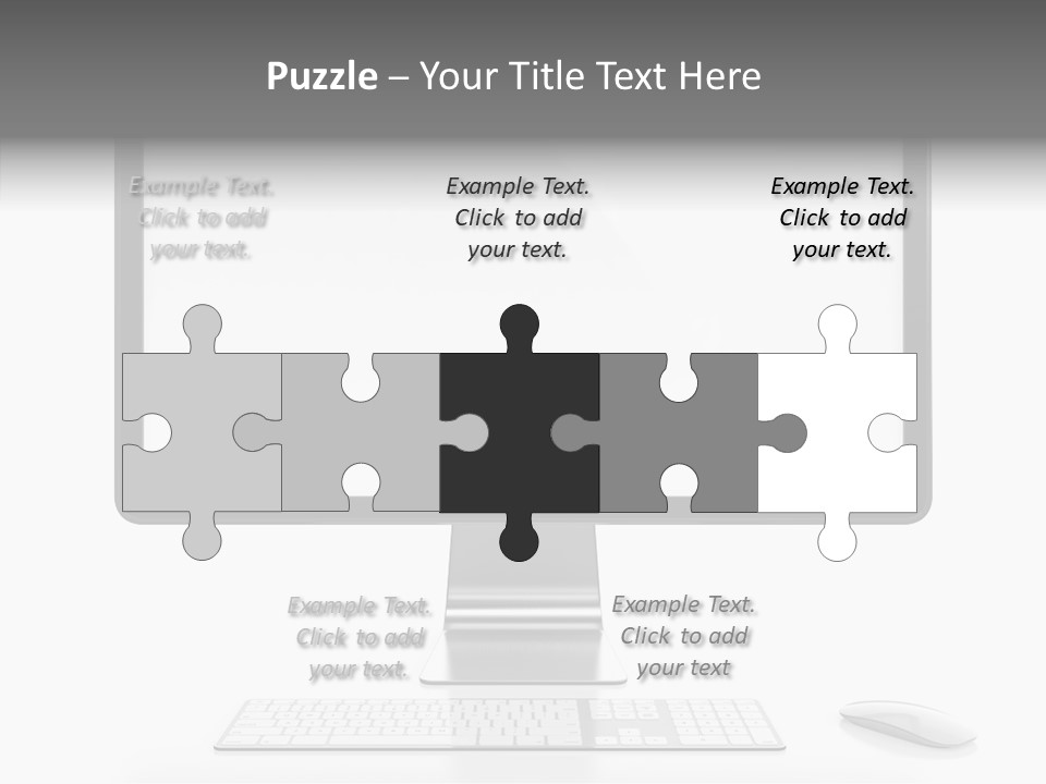 Technology Liquid Crystal Keyboard PowerPoint Template