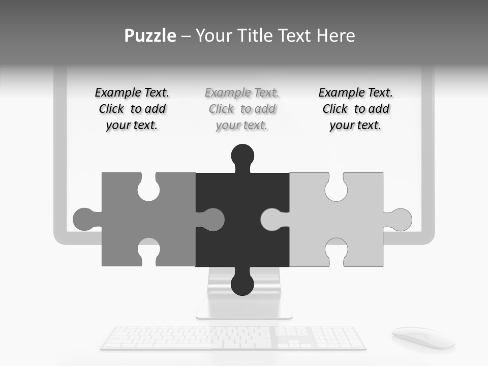 Technology Liquid Crystal Keyboard PowerPoint Template