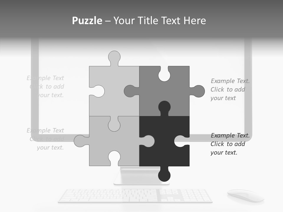 Technology Liquid Crystal Keyboard PowerPoint Template