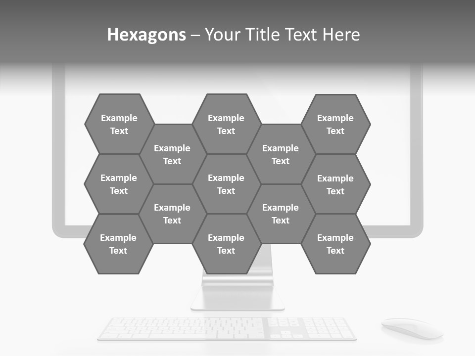 Technology Liquid Crystal Keyboard PowerPoint Template