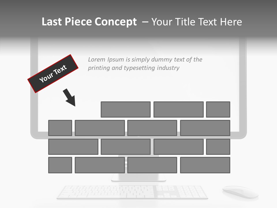 Technology Liquid Crystal Keyboard PowerPoint Template