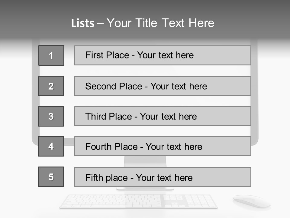 Technology Liquid Crystal Keyboard PowerPoint Template