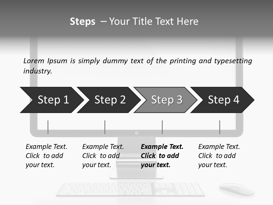 Technology Liquid Crystal Keyboard PowerPoint Template