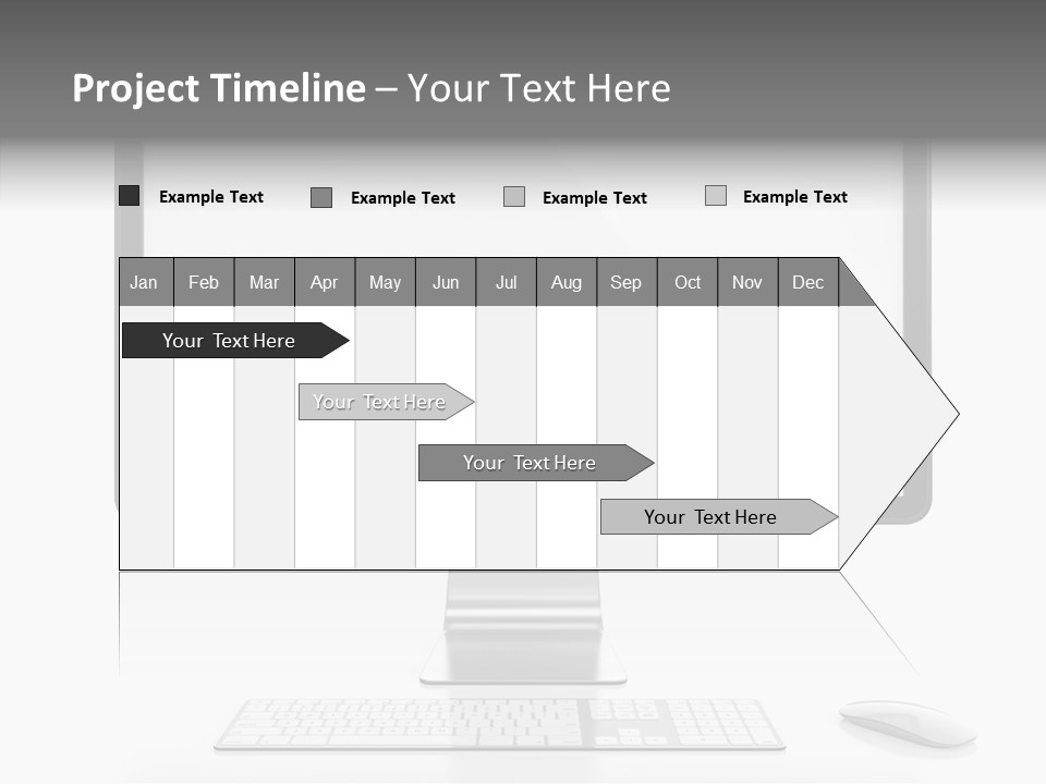 Technology Liquid Crystal Keyboard PowerPoint Template