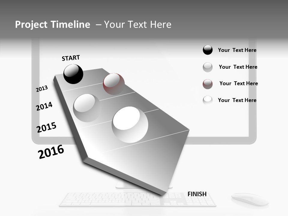 Technology Liquid Crystal Keyboard PowerPoint Template
