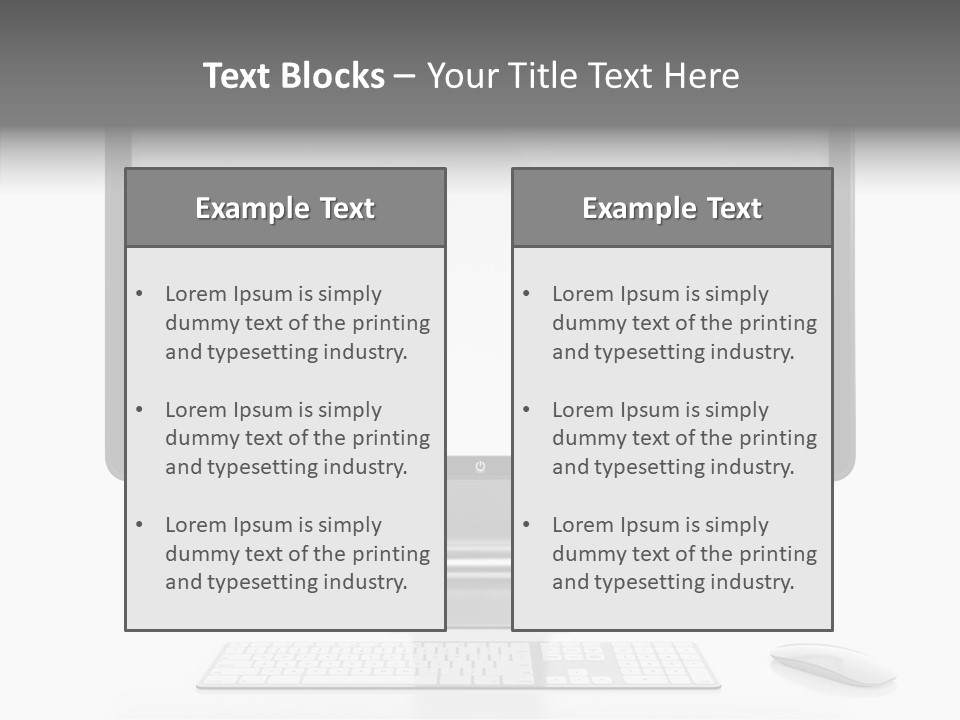 Technology Liquid Crystal Keyboard PowerPoint Template