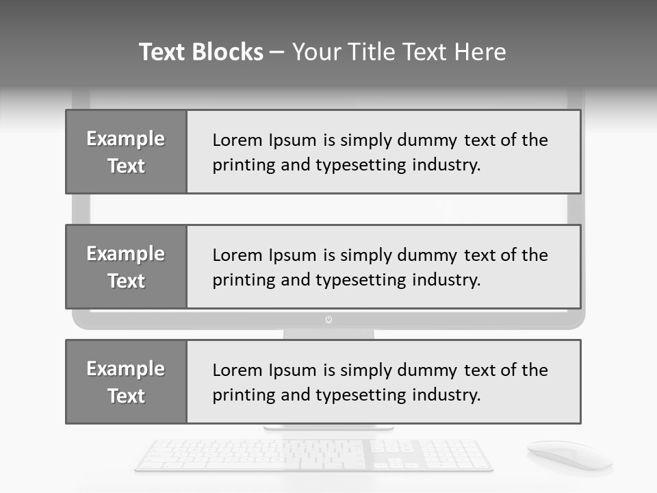 Technology Liquid Crystal Keyboard PowerPoint Template