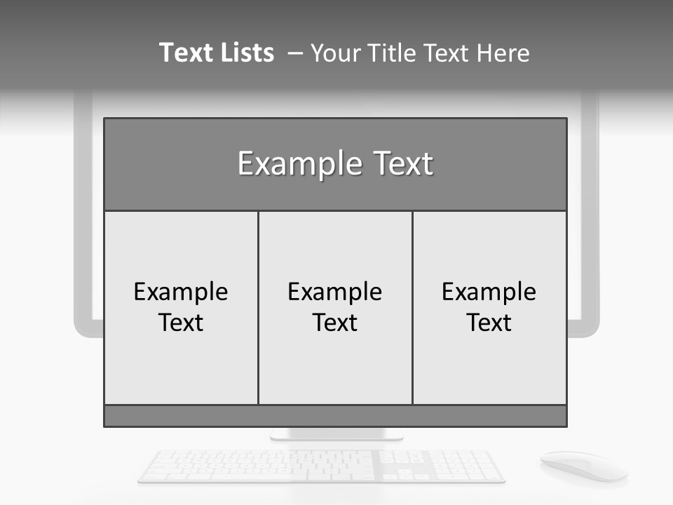 Technology Liquid Crystal Keyboard PowerPoint Template