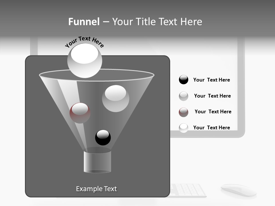 Technology Liquid Crystal Keyboard PowerPoint Template