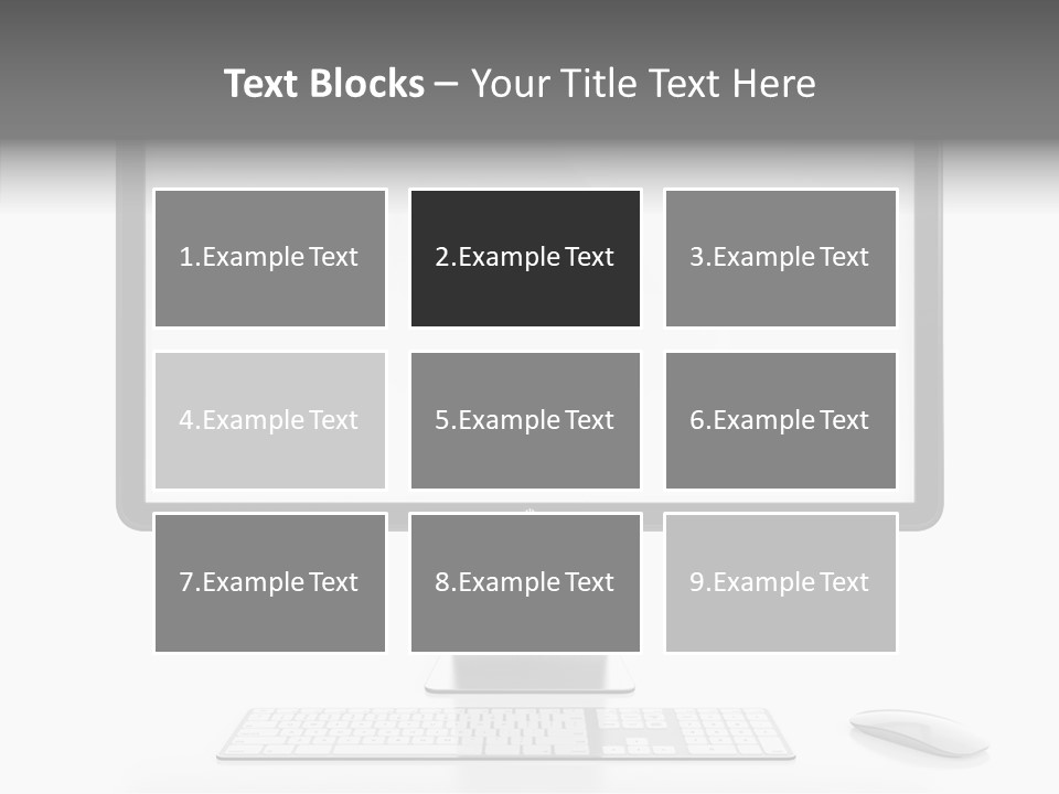 Technology Liquid Crystal Keyboard PowerPoint Template