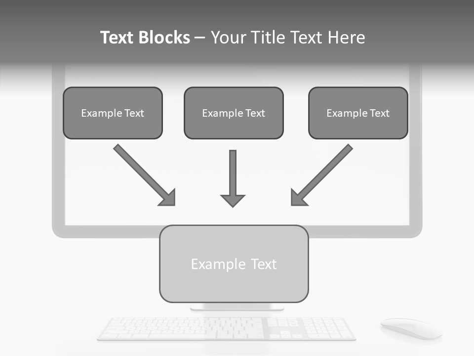 Technology Liquid Crystal Keyboard PowerPoint Template