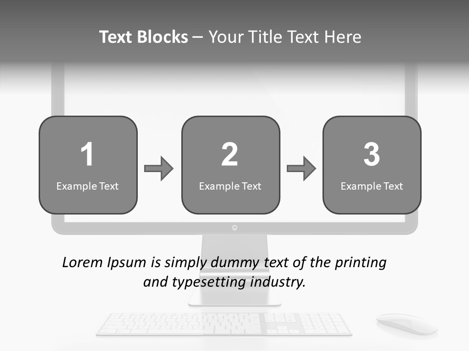 Technology Liquid Crystal Keyboard PowerPoint Template