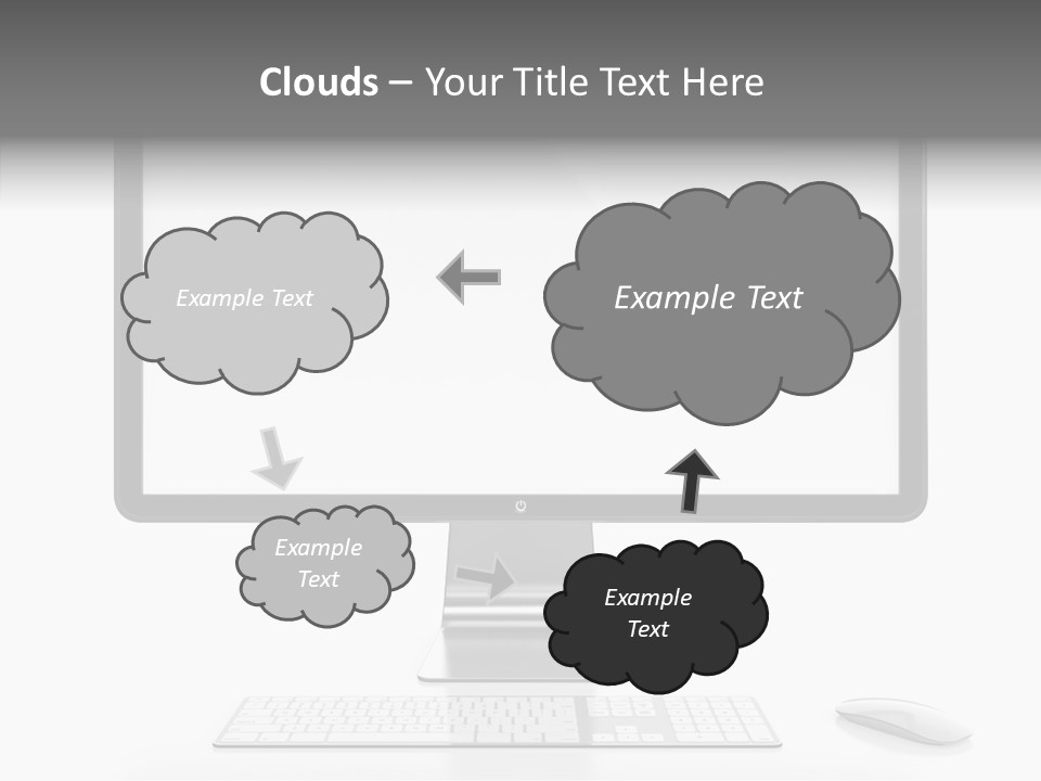 Technology Liquid Crystal Keyboard PowerPoint Template