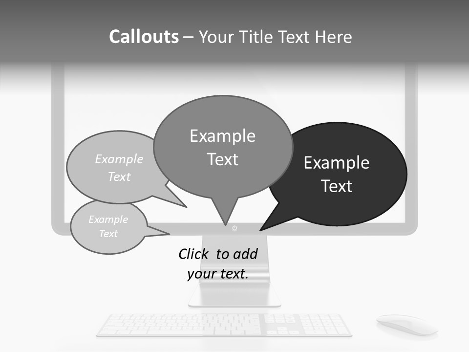 Technology Liquid Crystal Keyboard PowerPoint Template