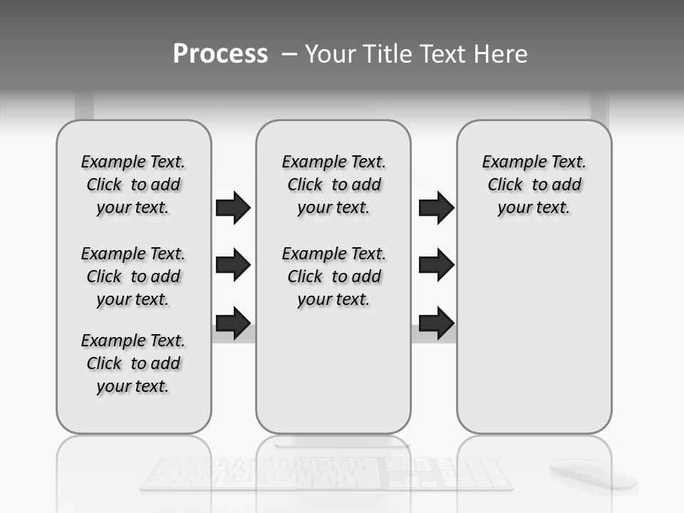 Technology Liquid Crystal Keyboard PowerPoint Template