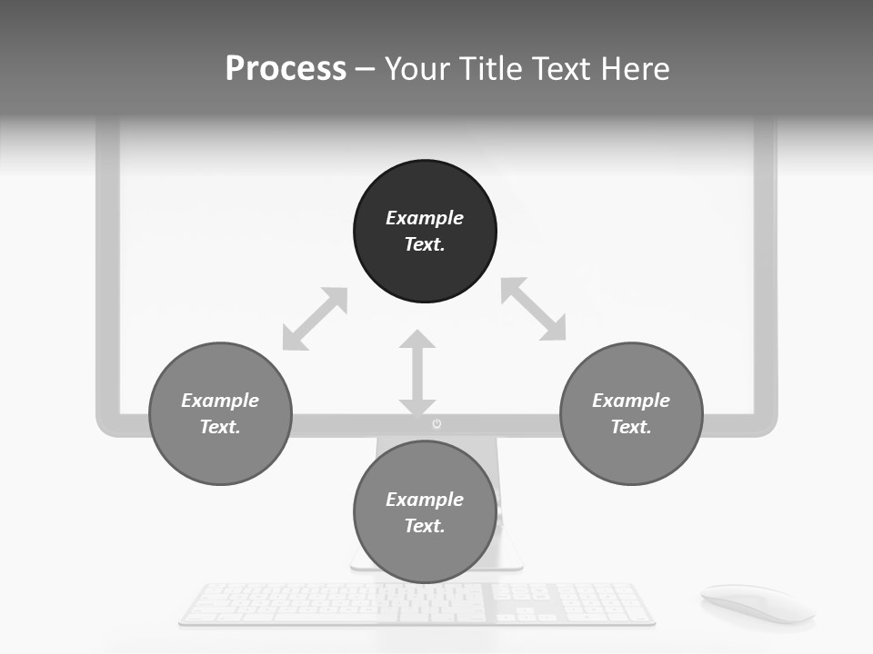 Technology Liquid Crystal Keyboard PowerPoint Template
