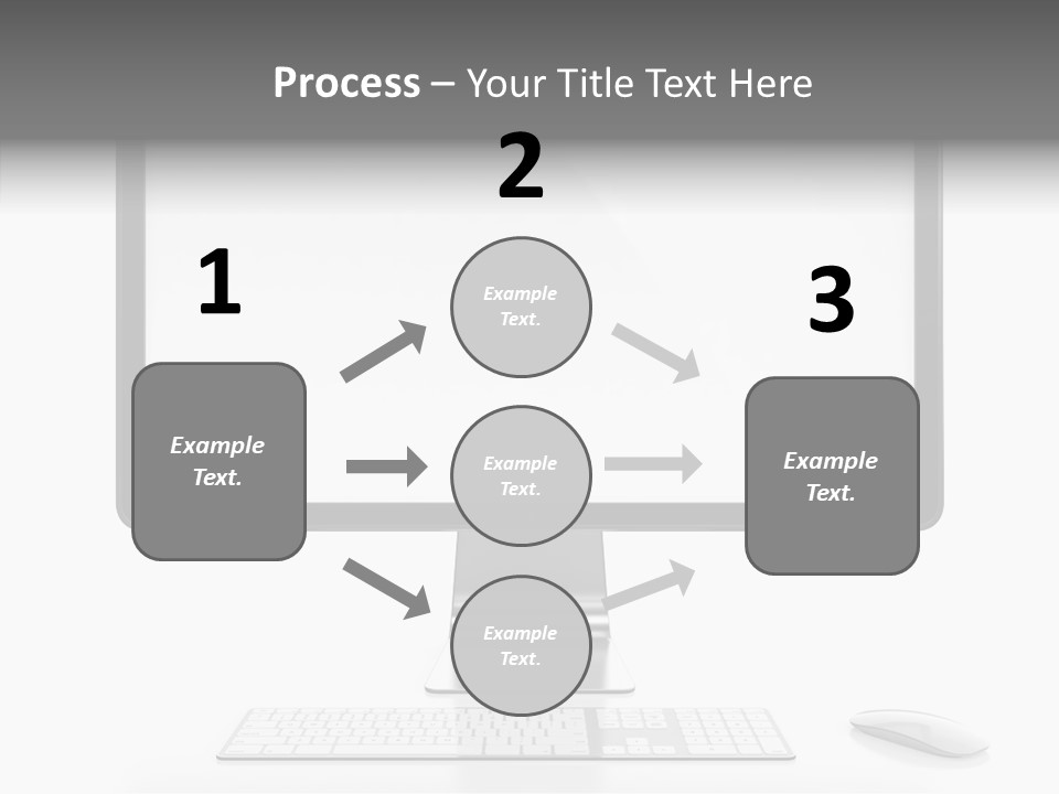 Technology Liquid Crystal Keyboard PowerPoint Template