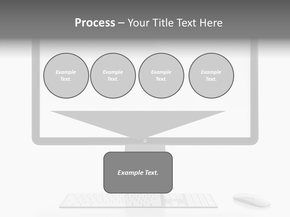 Technology Liquid Crystal Keyboard PowerPoint Template