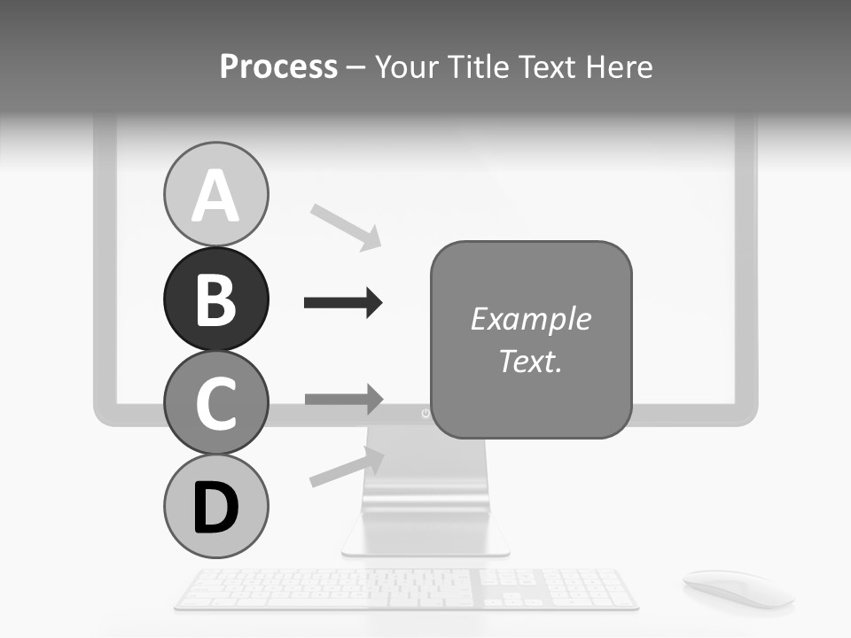 Technology Liquid Crystal Keyboard PowerPoint Template