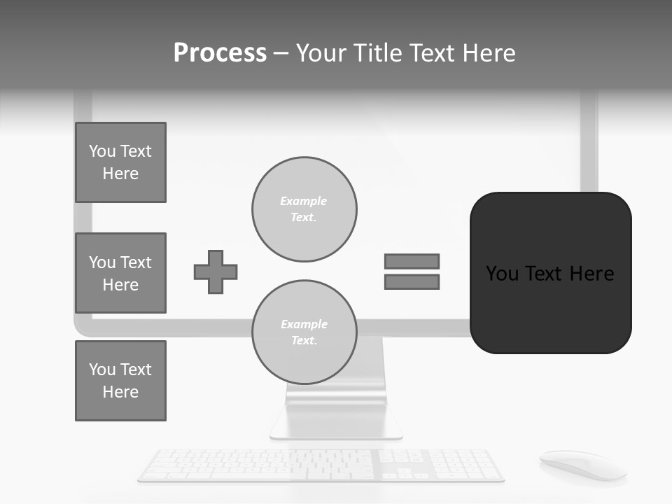 Technology Liquid Crystal Keyboard PowerPoint Template