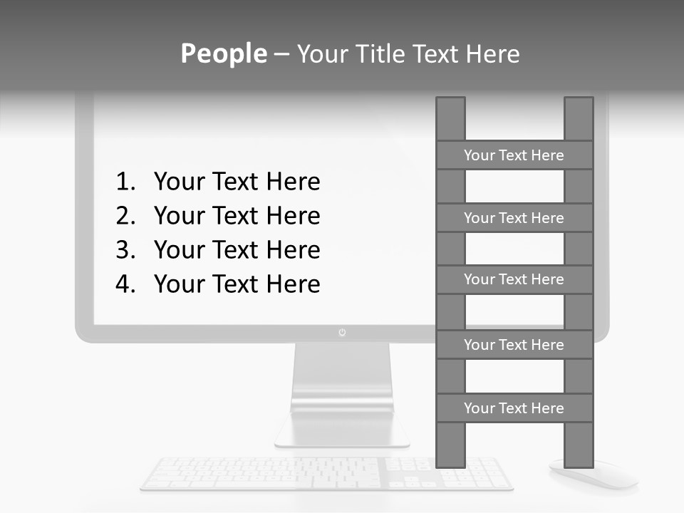 Technology Liquid Crystal Keyboard PowerPoint Template