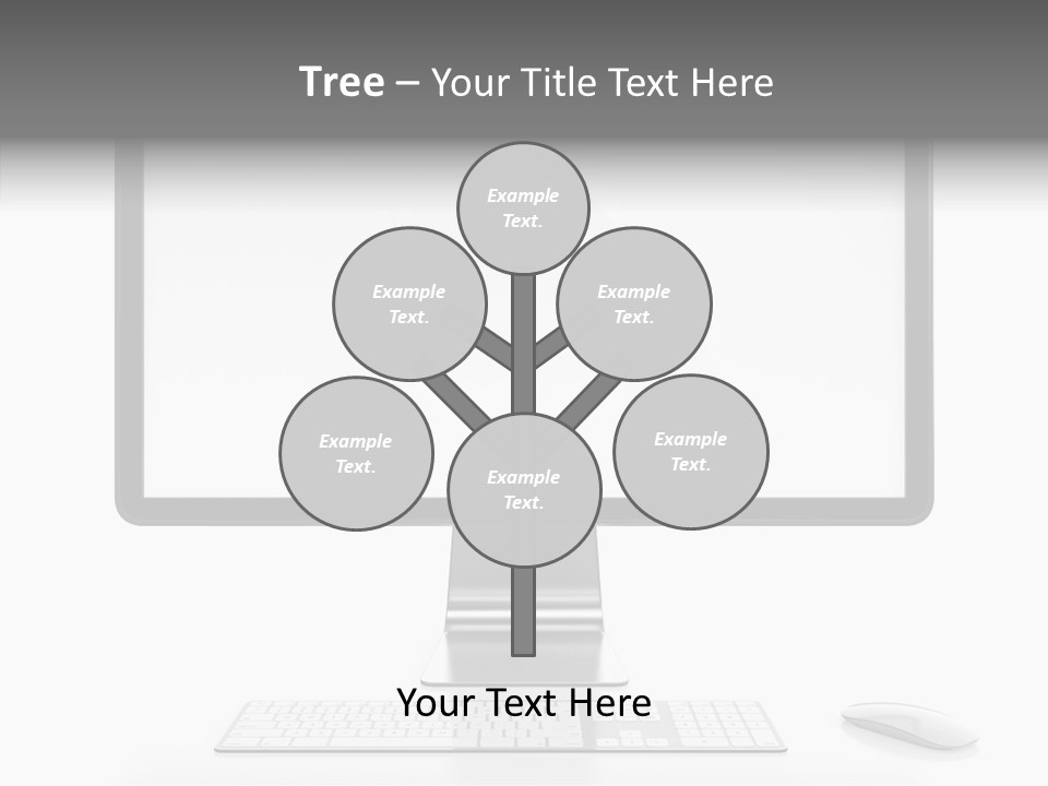 Technology Liquid Crystal Keyboard PowerPoint Template
