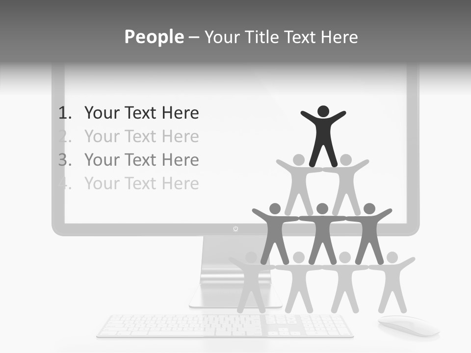 Technology Liquid Crystal Keyboard PowerPoint Template