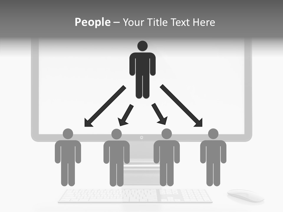 Technology Liquid Crystal Keyboard PowerPoint Template