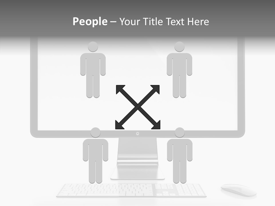 Technology Liquid Crystal Keyboard PowerPoint Template