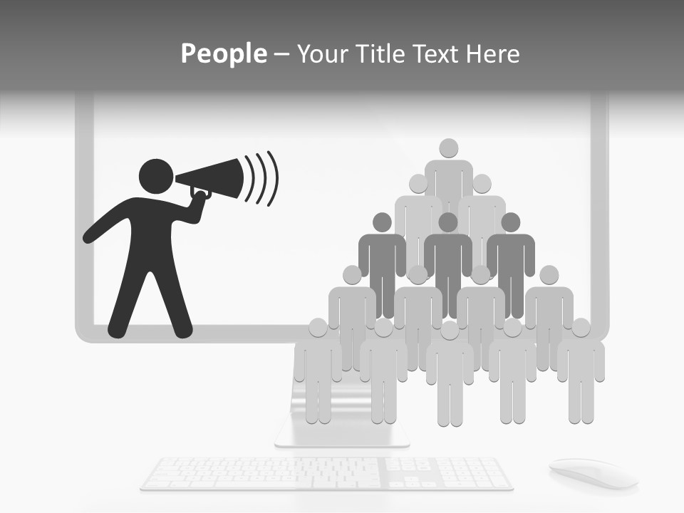 Technology Liquid Crystal Keyboard PowerPoint Template