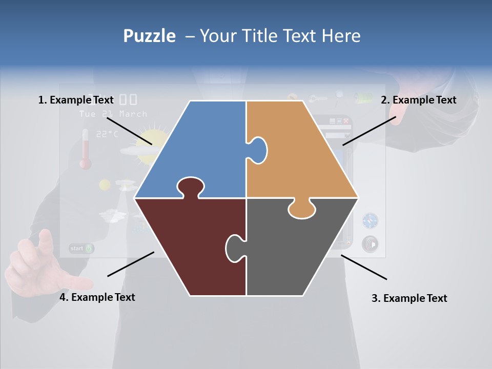 Touchscreen London Connection PowerPoint Template