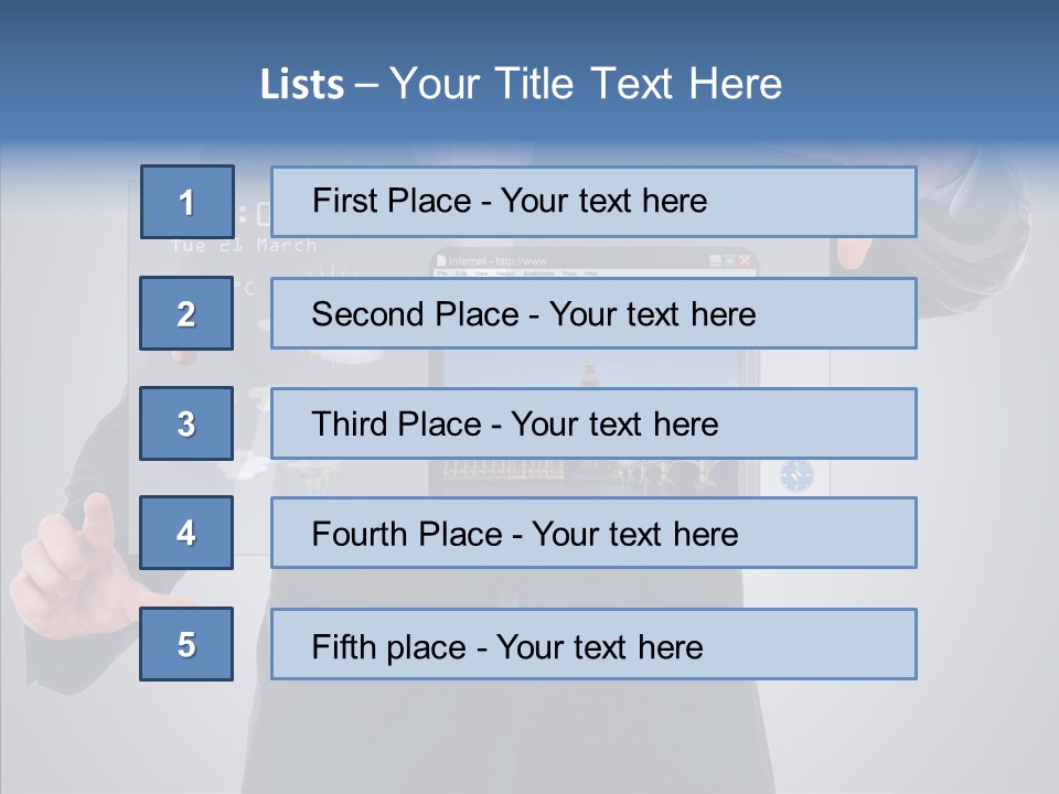 Touchscreen London Connection PowerPoint Template
