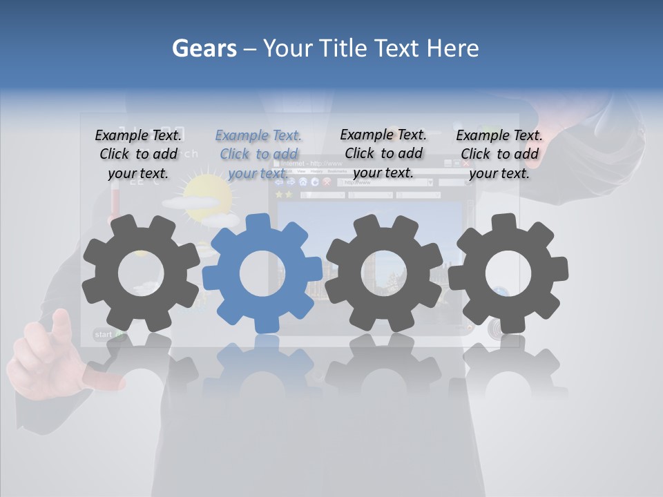 Touchscreen London Connection PowerPoint Template