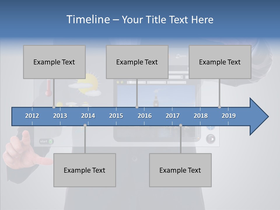 Touchscreen London Connection PowerPoint Template