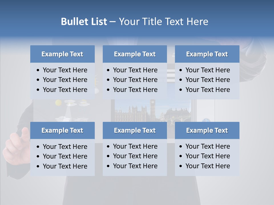 Touchscreen London Connection PowerPoint Template