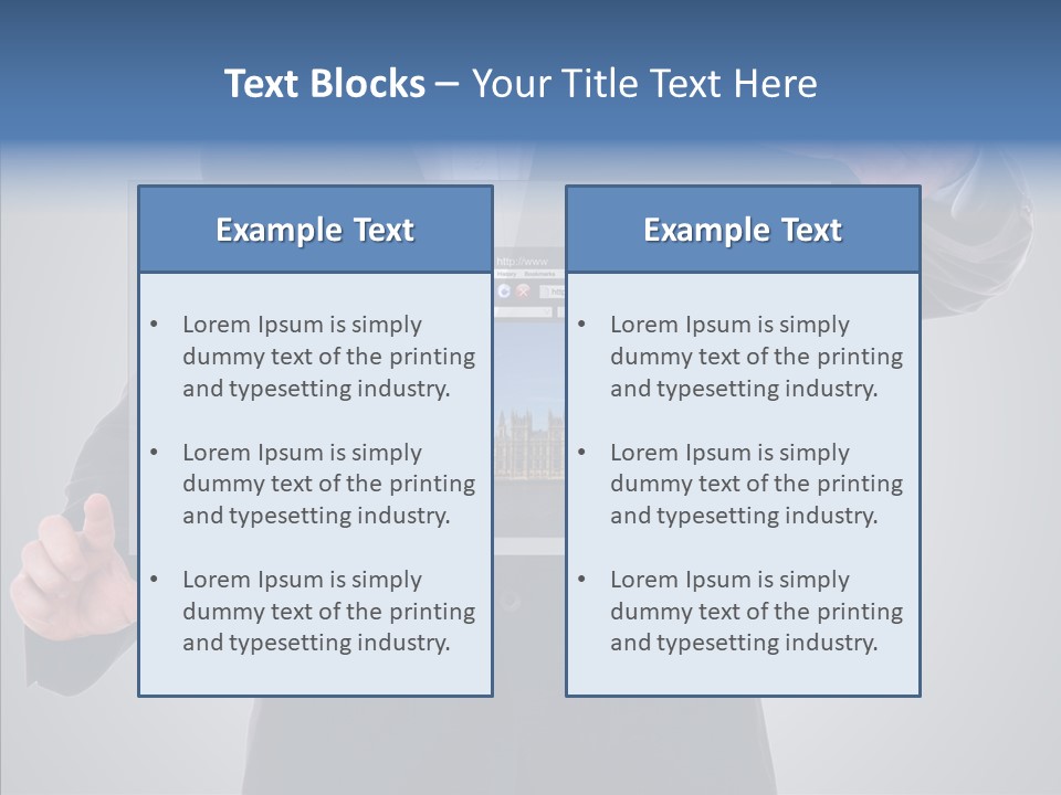 Touchscreen London Connection PowerPoint Template