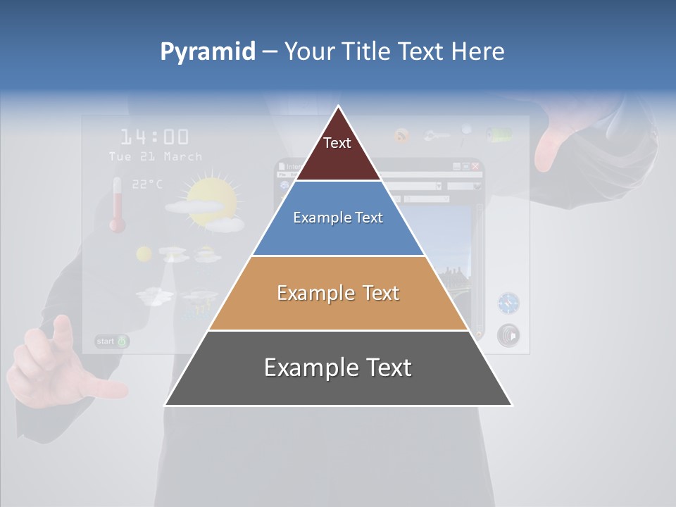 Touchscreen London Connection PowerPoint Template