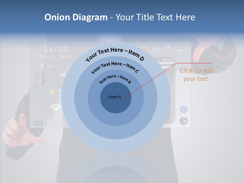 Touchscreen London Connection PowerPoint Template