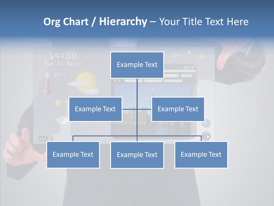 Touchscreen London Connection PowerPoint Template