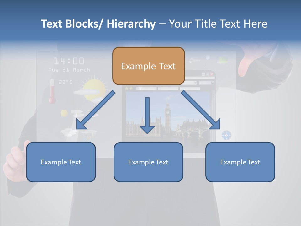Touchscreen London Connection PowerPoint Template