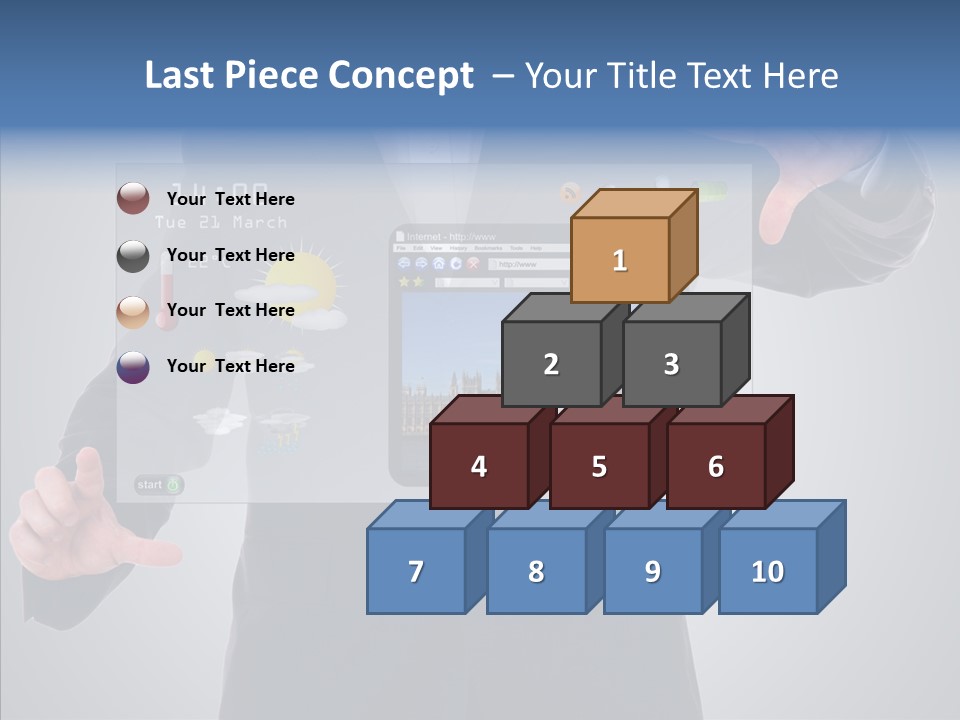 Touchscreen London Connection PowerPoint Template