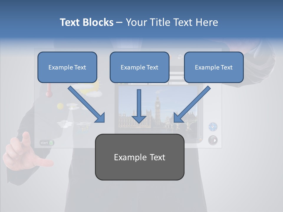 Touchscreen London Connection PowerPoint Template