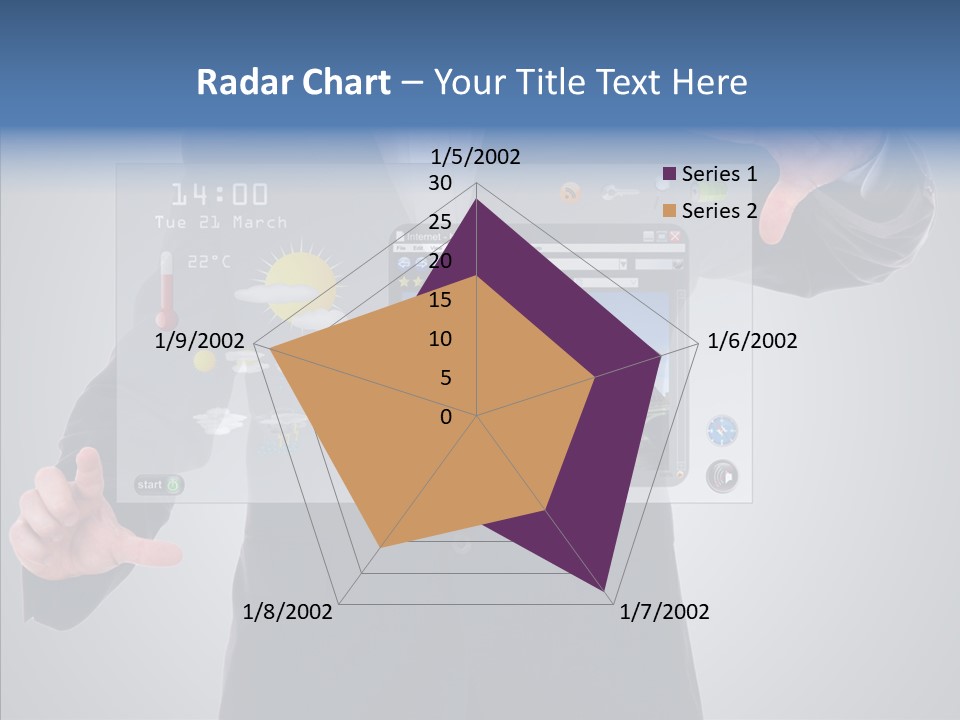 Touchscreen London Connection PowerPoint Template