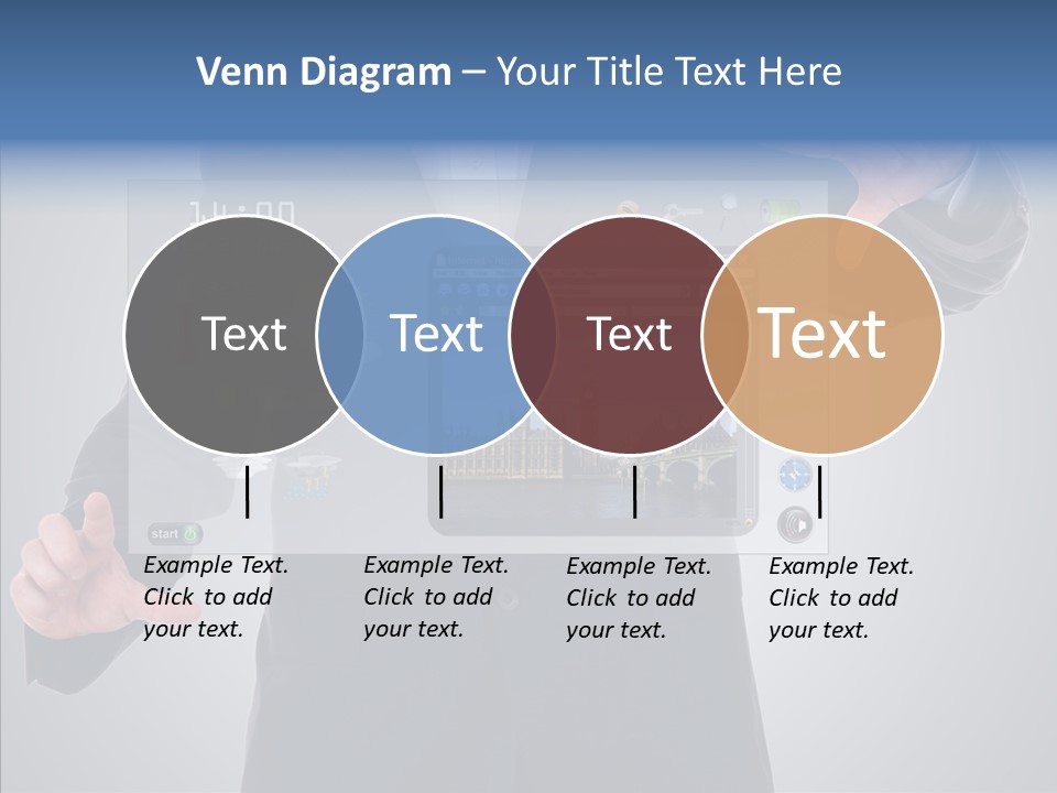 Touchscreen London Connection PowerPoint Template