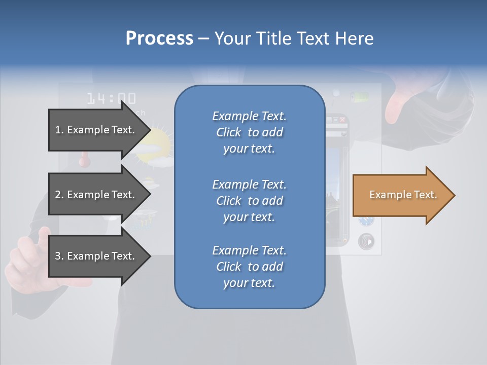 Touchscreen London Connection PowerPoint Template