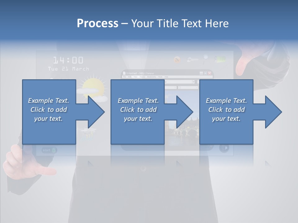 Touchscreen London Connection PowerPoint Template