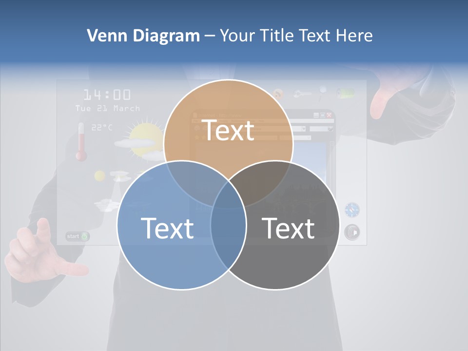 Touchscreen London Connection PowerPoint Template