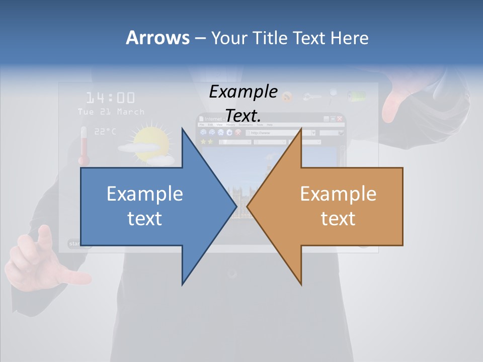 Touchscreen London Connection PowerPoint Template