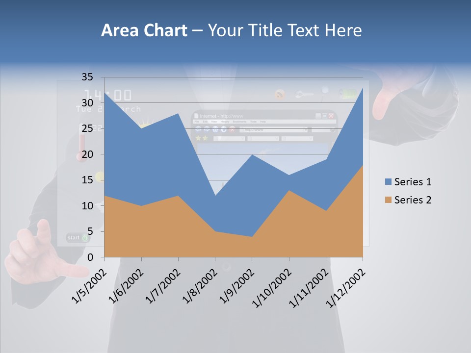 Touchscreen London Connection PowerPoint Template